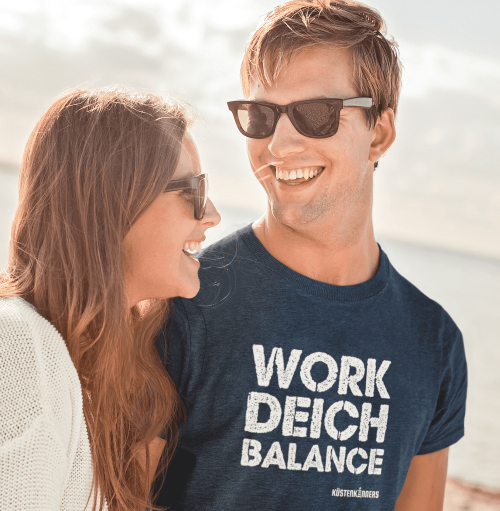 Küstenkinners Shirt Ostsee Nordsee Souvenir Urlaub Work Deich Balance Life