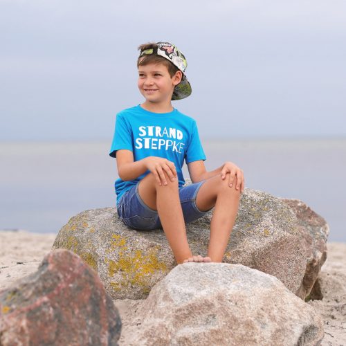 Urlaub mit Kindern Kinder Ostsee Nordsee Meer Strand Shirt T-Shirt Steppke